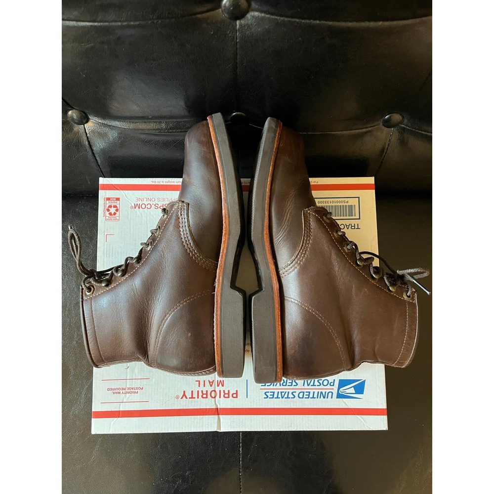 Chippewa Service Boots Brown - Picture 5 of 7